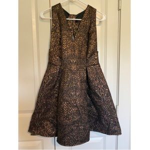 Black and Gold Topshop Dress